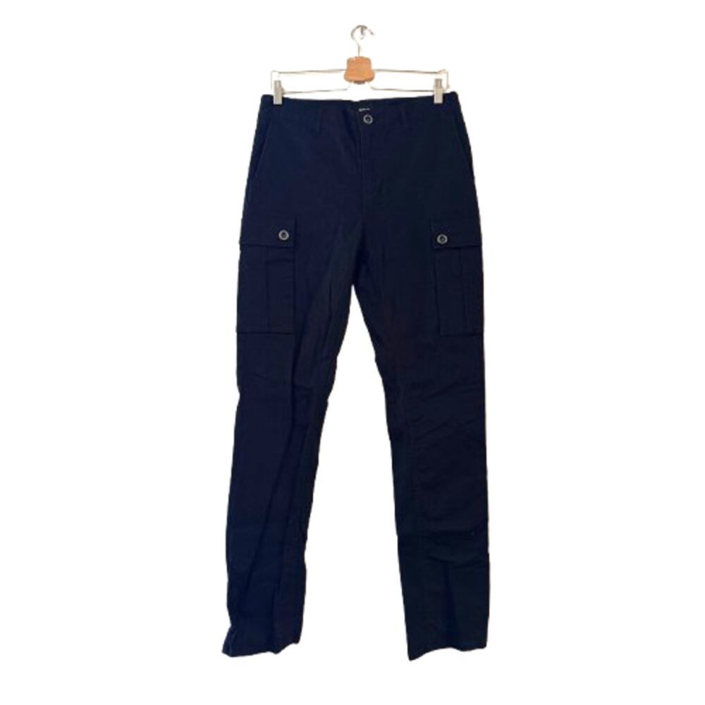 Hurley Men's Cargo Pants Size‎ 32 Black Flat Front Straight Stretch Cotton Blend